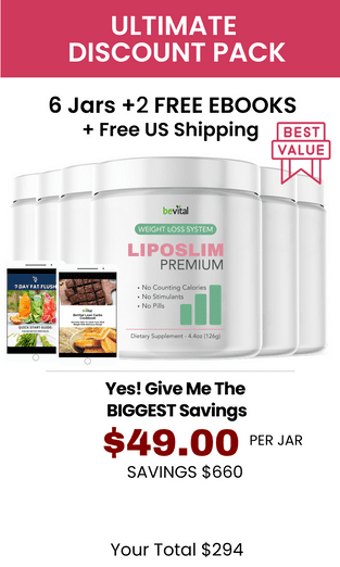 liposlim plus six bottles price 